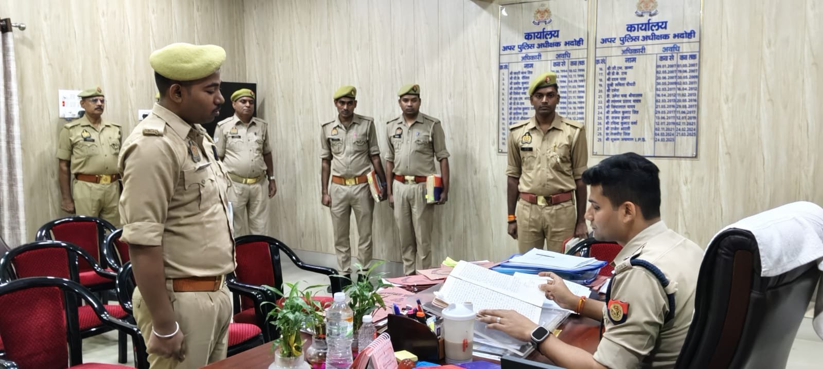 ए एस पी ने त्योहारों की सुरक्षा व्यवस्था को लेकर किया निरीक्षण